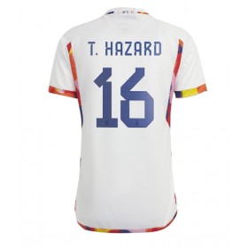 Belgien Thorgan Hazard #16 Borta Kläder VM 2022 Kortärmad